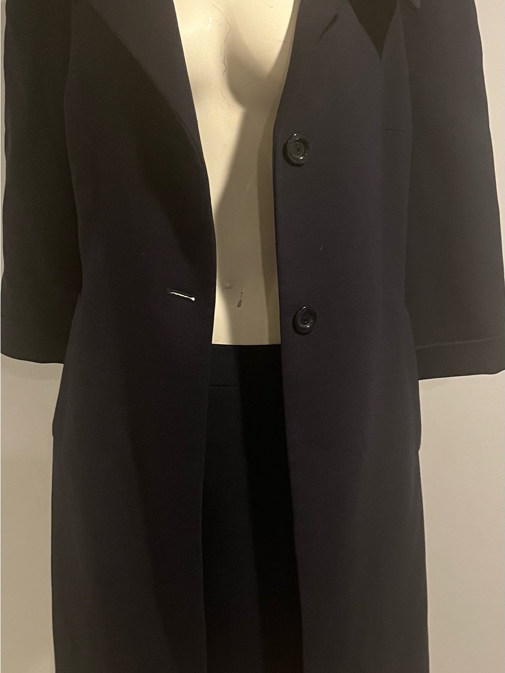 JONES NEW YORK Navy Single-Breasted Coat DRESS SUITING! Sz 6 ORIG $174+ LUX!